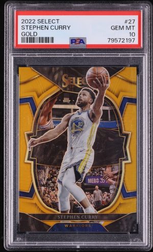 2022 Select Concourse Gold Stephen Curry /10 #27 PSA 10 GEM MINT