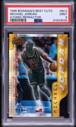 1996 Bowman's Best Cuts Atomic Refractor Michael Jordan #BC2 PSA 9 MINT