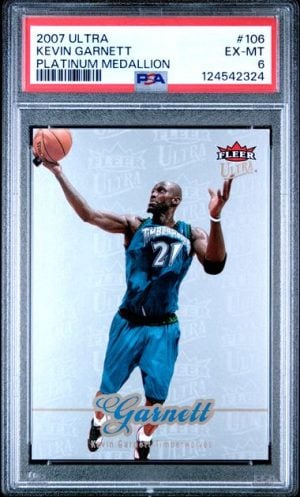 2007 Ultra Platinum Medallion Kevin Garnett #106 /25 PSA 6