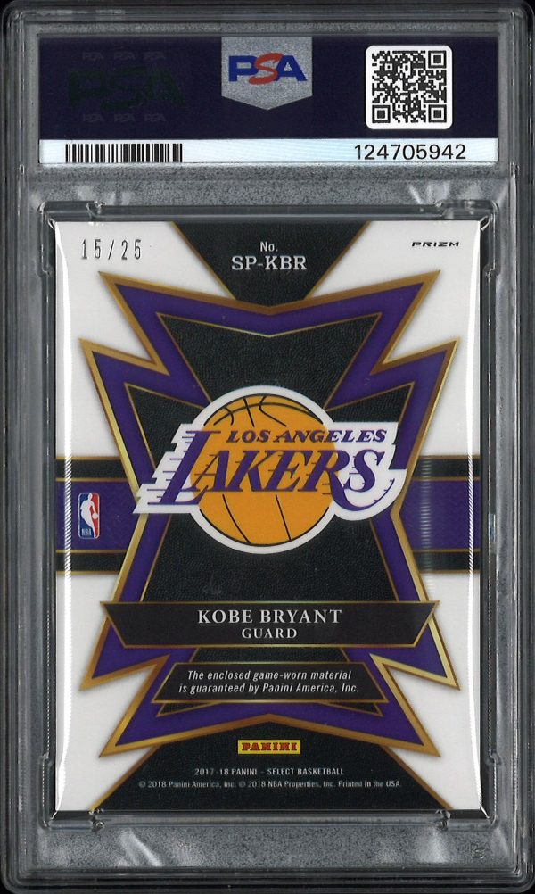 2007 Panini Select Sparks Relic Tie-Dye Prizm #KBR /25 PSA 9 Mint - Image 2