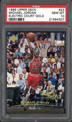 1995 Upper Deck Electric Court Gold Michael Jordan #23 PSA 10 Gem Mint