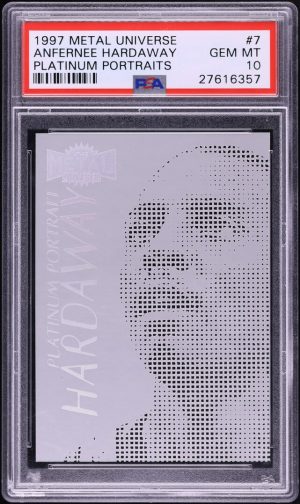 1997 Metal Universe Platinum Portraits Anfernee Hardaway #7 PSA 10 GEM MINT