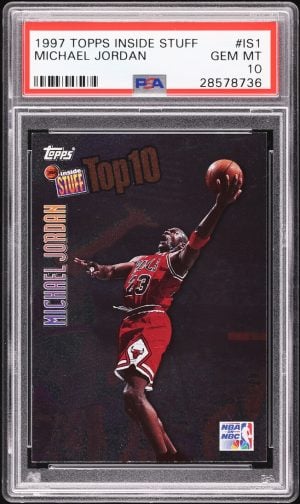 1997 Topps Inside Stuff Michael Jordan #IS1 PSA 10 GEM MINT