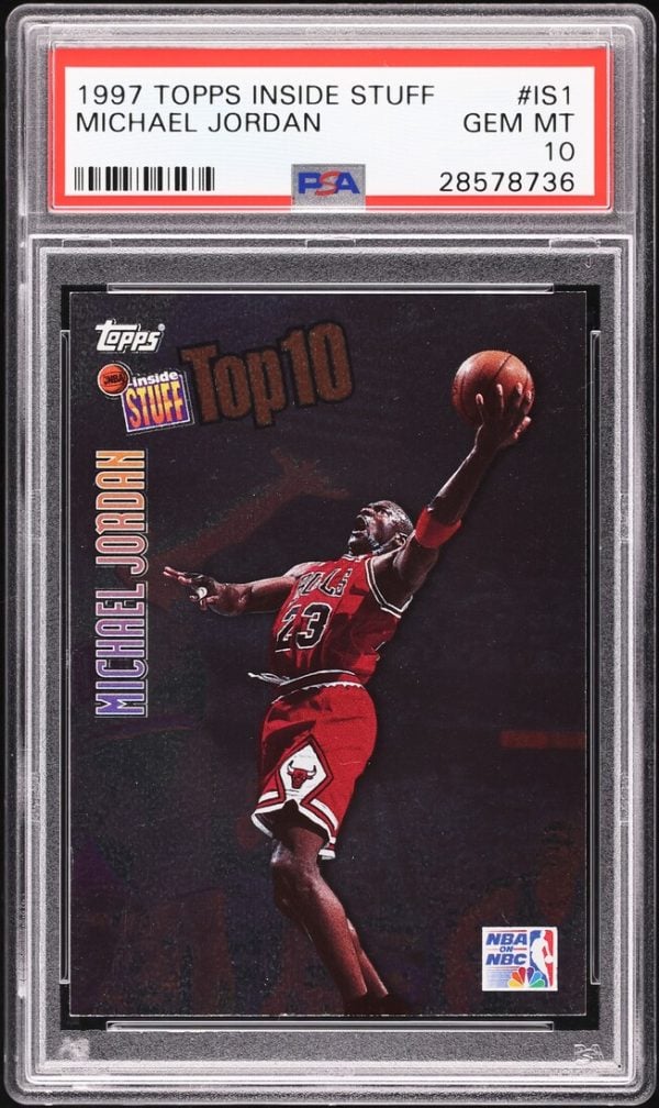 1997 Topps Inside Stuff Michael Jordan #IS1 PSA 10 GEM MINT