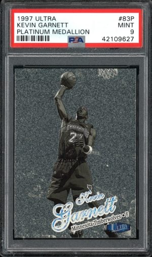 1997 Ultra Platinum Medallion Kevin Garnett #83P PSA 9 Mint