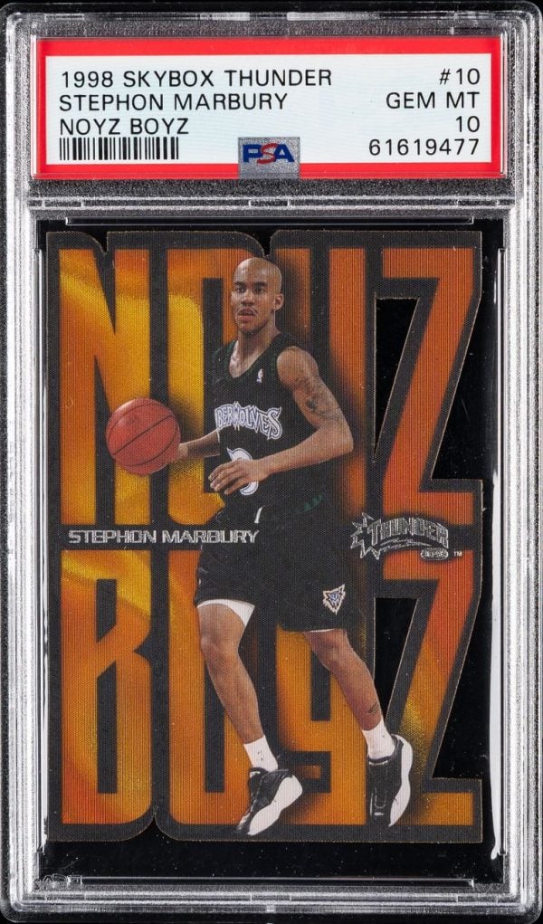1998 Skybox Thunder Noyz Boyz Stephon Marbury #10 PSA 10 Gem Mint